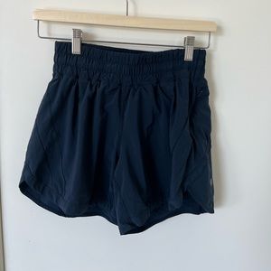 Navy lululemon Running Shorts - size 6